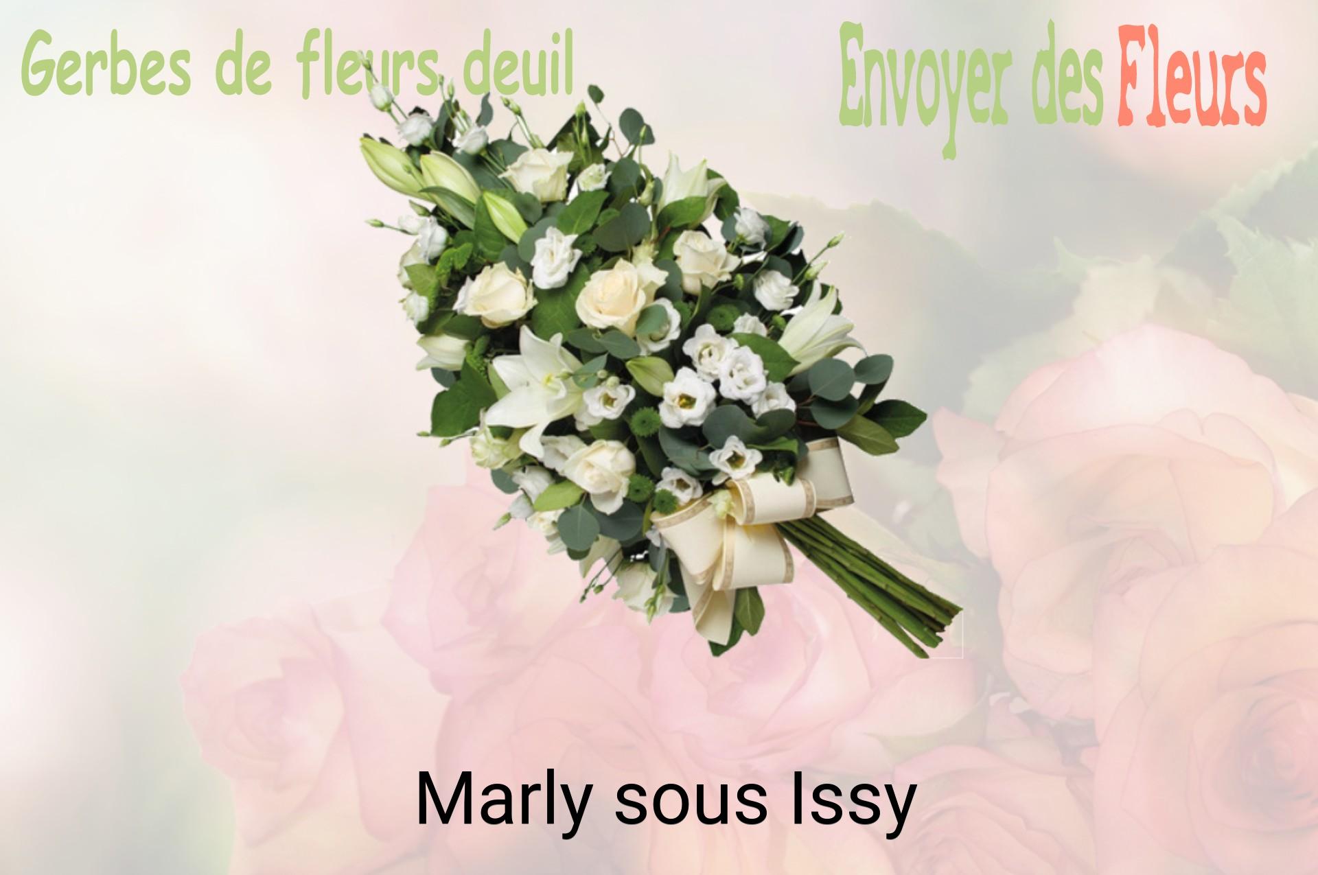 Gerbe de fleurs de deuil livrée à Marly-sous-Issy